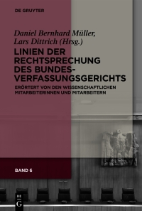 صورة الغلاف: Linien der Rechtsprechung des Bundesverfassungsgerichts 1st edition 9783110686555