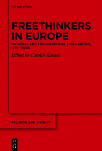 صورة الغلاف: Freethinkers in Europe 1st edition 9783110687163