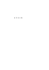 Cover image: Stein 1st edition 9783110684339