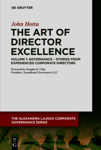Cover image: The Art of Director Excellence 1st edition 9783110689105