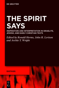 Cover image: The Spirit Says 1st edition 9783110688214