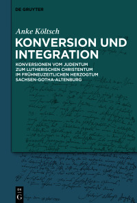صورة الغلاف: Konversion und Integration 1st edition 9783110691528