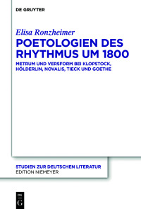Immagine di copertina: Poetologien des Rhythmus um 1800 1st edition 9783110692068