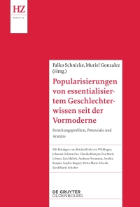 Titelbild: Popularisierungen von Geschlechterwissen seit der Vormoderne 1st edition 9783110695014