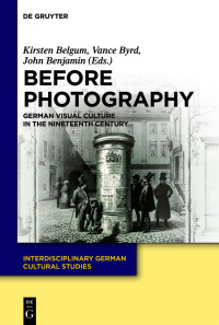 Cover image: Before Photography 1st edition 9783110694840