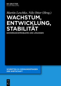Cover image: Wachstum, Entwicklung, Stabilität 1st edition 9783110696707