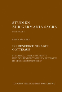 صورة الغلاف: Die Benediktinerabtei Gottesaue 1st edition 9783110696981