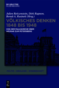 صورة الغلاف: Völkisches Denken 1848 bis 1948 1st edition 9783110697346