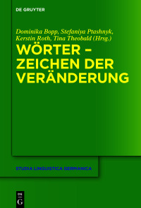 Imagen de portada: Wörter – Zeichen der Veränderung 1st edition 9783110698923