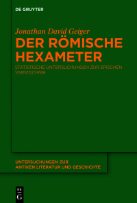 Cover image: Der römische Hexameter 1st edition 9783110698916