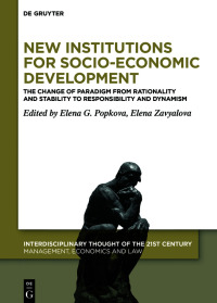 Cover image: New Institutions for Socio-Economic Development 1st edition 9783110699838