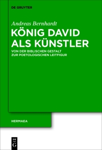 Cover image: König David als Künstler 1st edition 9783110698305