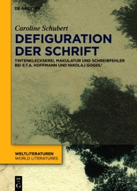 Cover image: Defiguration der Schrift 1st edition 9783110704990