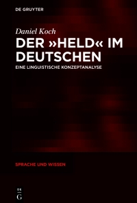 Cover image: Der »Held« im Deutschen 1st edition 9783110706574