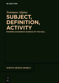 Cover image: Subject, Definition, Activity 1st edition 9783110706550