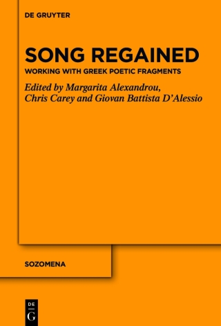 Imagen de portada: Song Regained 1st edition 9783110710960
