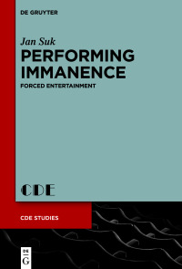 Cover image: Performing Immanence 1st edition 9783110710953