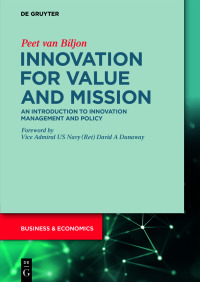 Cover image: Innovation for Value and Mission 1st edition 9783110711035