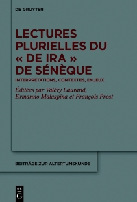 Cover image: Lectures plurielles du «De ira» de Sénèque 1st edition 9783110711431