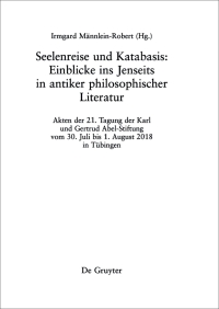 Cover image: Seelenreise und Katabasis 1st edition 9783110713152