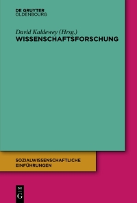 Cover image: Wissenschaftsforschung 1st edition 9783110713756