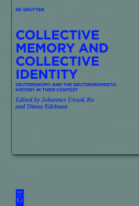 Imagen de portada: Collective Memory and Collective Identity 1st edition 9783110715088