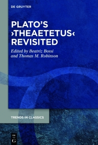 Cover image: Plato’s ›Theaetetus‹ Revisited 1st edition 9783110715262