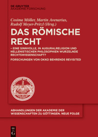 Titelbild: Das Römische Recht 1st edition 9783110716450