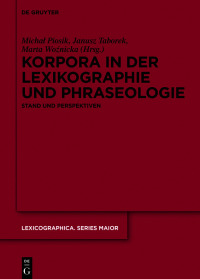 表紙画像: Korpora in der Lexikographie und Phraseologie 1st edition 9783110716801