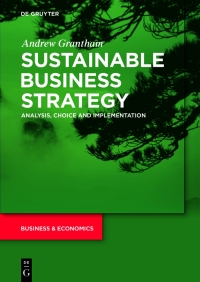 Cover image: Sustainable Business Strategy 1st edition 9783110718188