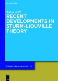 Imagen de portada: Recent Developments in Sturm-Liouville Theory 1st edition 9783110718843