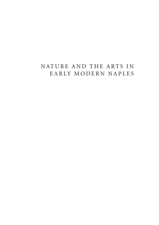 Titelbild: Nature and the Arts in Early Modern Naples 1st edition 9783110599220