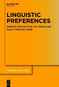 Cover image: Linguistic Preferences 1st edition 9783110721294