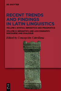 Cover image: Recent Trends and Findings in Latin Linguistics 1st edition 9783110721669