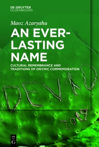 Cover image: An Everlasting Name 1st edition 9783110722994