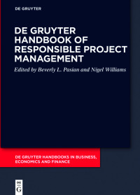 Cover image: De Gruyter Handbook of Responsible Project Management 1st edition 9783110724288