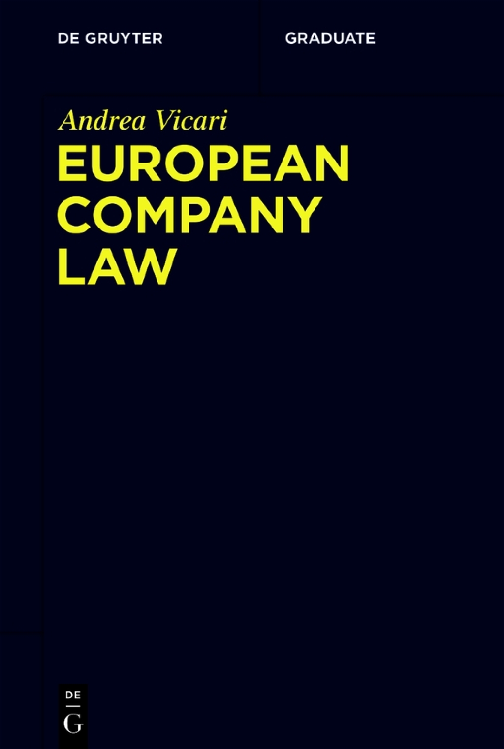 European Company Law 1st Edition