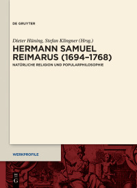Immagine di copertina: Hermann Samuel Reimarus (1694–1768) 1st edition 9783110652130