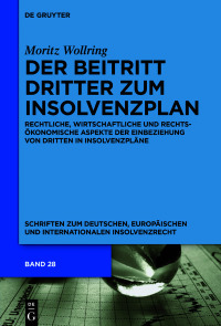 Cover image: Der Beitritt Dritter zum Insolvenzplan 1st edition 9783110727500