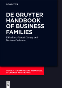 Titelbild: De Gruyter Handbook of Business Families 1st edition 9783110727814