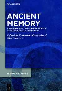 Cover image: Ancient Memory 1st edition 9783110728712