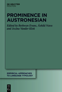 Cover image: Prominence in Austronesian 1st edition 9783110735413