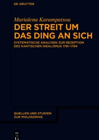 Imagen de portada: Der Streit um das Ding an sich 1st edition 9783110737271