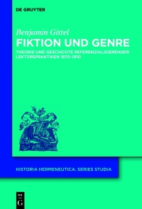 Imagen de portada: Fiktion und Genre 1st edition 9783110737967