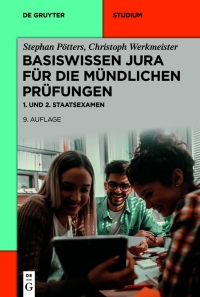 Imagen de portada: Basiswissen Jura für die mündlichen Prüfungen 9th edition 9783110738223