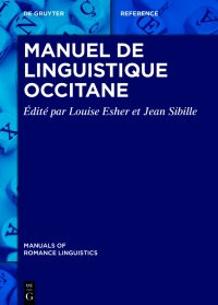 Imagen de portada: Manuel de linguistique occitane 1st edition 9783110738322