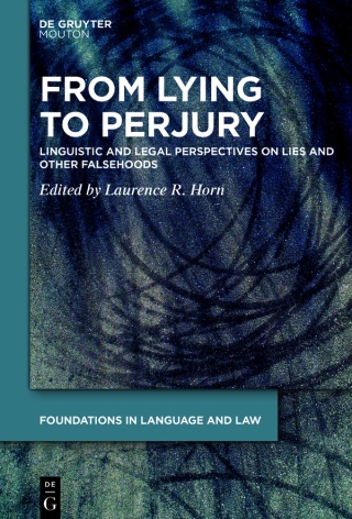 Imagen de portada: From Lying to Perjury 1st edition 9783110738391