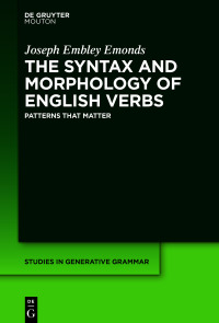 Omslagafbeelding: The Syntax and Morphology of English Verbs 1st edition 9783110738711