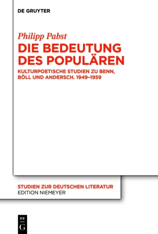 Cover image: Die Bedeutung des Populären 1st edition 9783110739602
