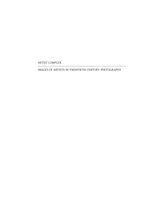 Cover image: Artist Complex 1st edition 9783110686463